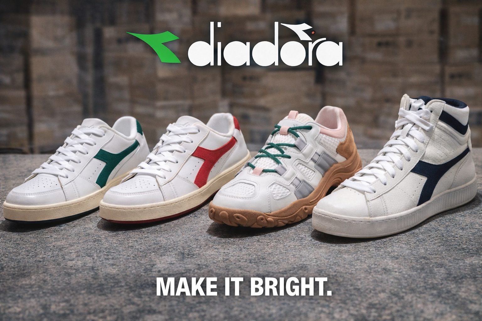 Diadora Casual Sneakers Collection โ Premium Lifestyle Footwear
